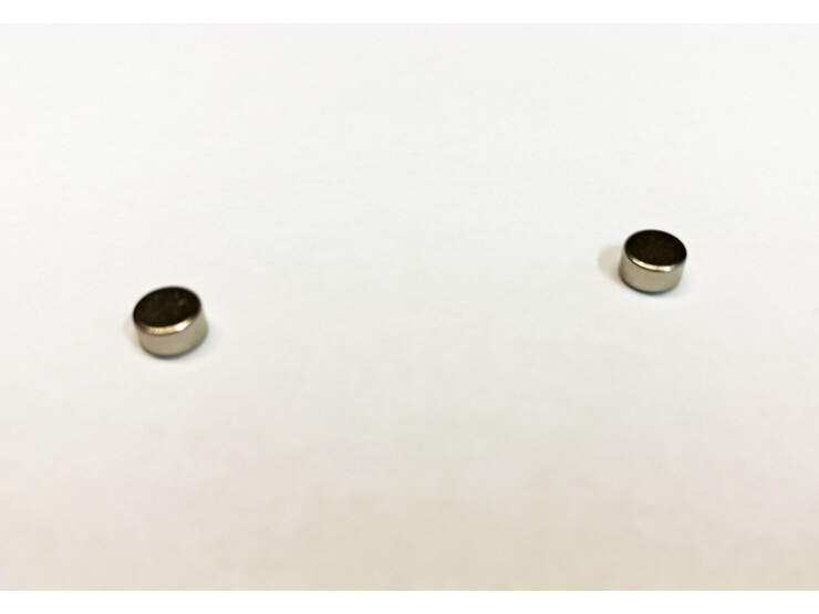 Magnet průměr 5 mm, tl 2,7 mm - 2 ks